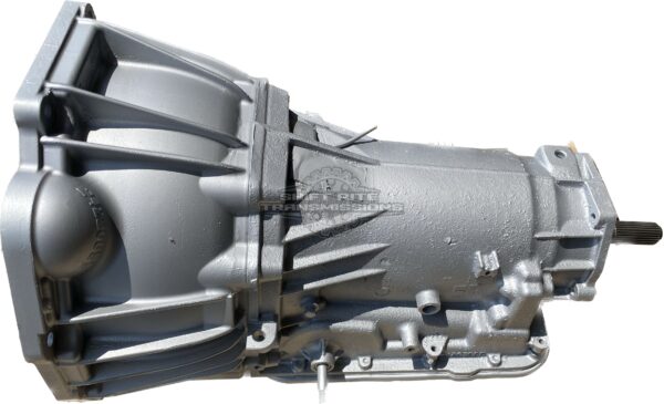 Automobile transmission gearbox on white background.