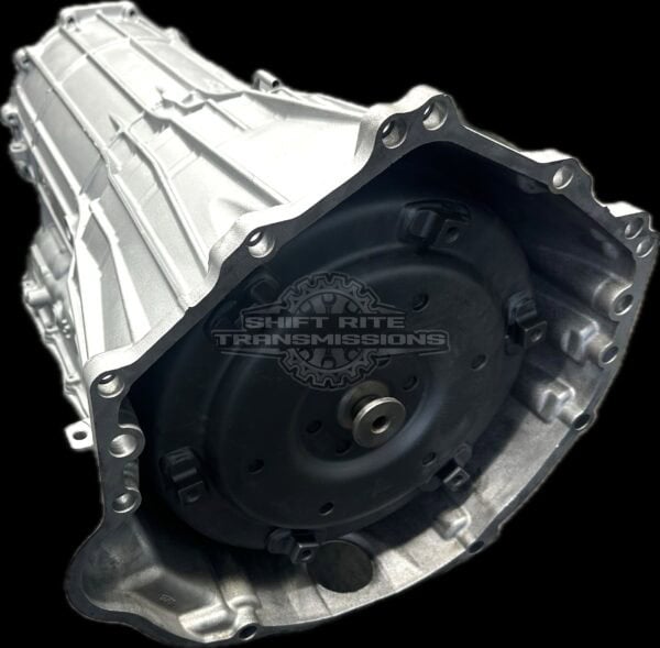 Automotive transmission with company logo