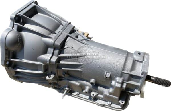 Silver automotive transmission on white background