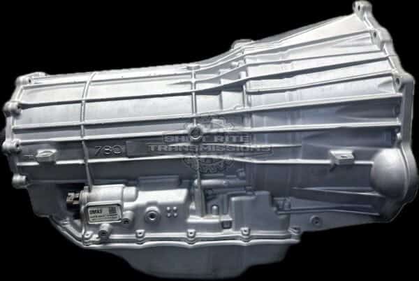 Automobile transmission on black background